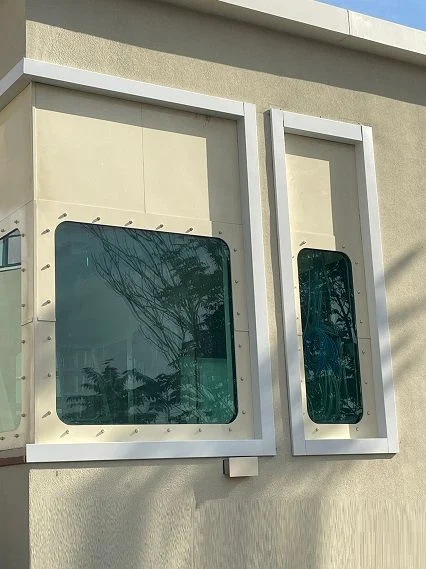BR7 Balistik Zırhlı Cam, Çerçeve ve Dış Cephe